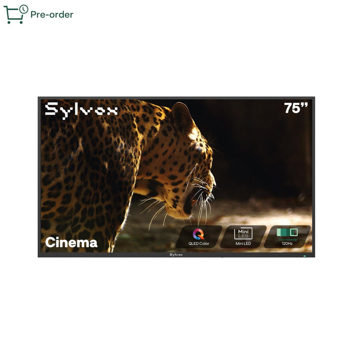 Sylvox Cinema 75" Helio QLED Outdoor TV – 2000 Nits, Cinematic Motion with 120Hz (2025 Model)