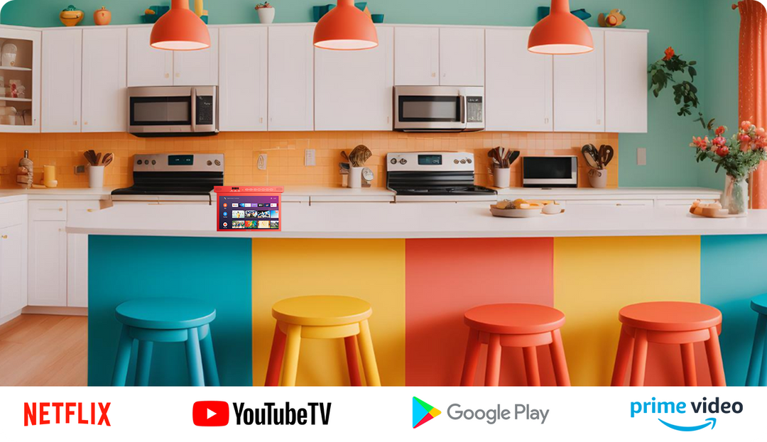 15.6'' smart under cabinet TV