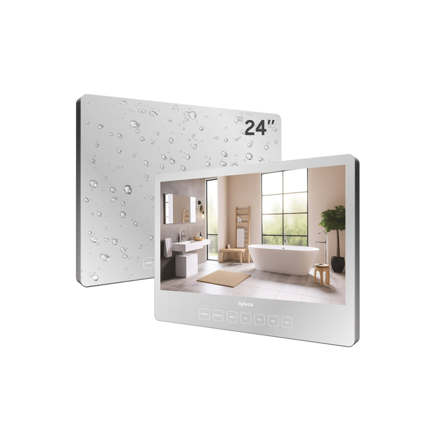 24" Waterproof Bathroom Mirror TV(Wall Mounted)
