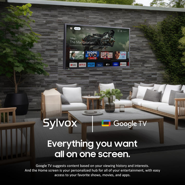 Advanced QLED Outdoor TV UK (Google TV)—2024 Deck Pro QLED 2.0 Series