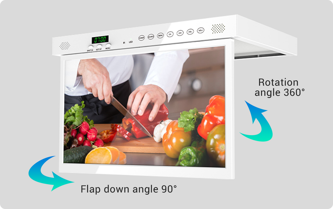 15.6'' under cabinet TV