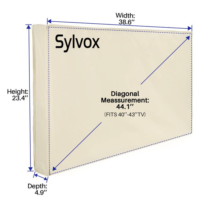 Waterpoor Outdoor TV Cover for 40''-43" TVs