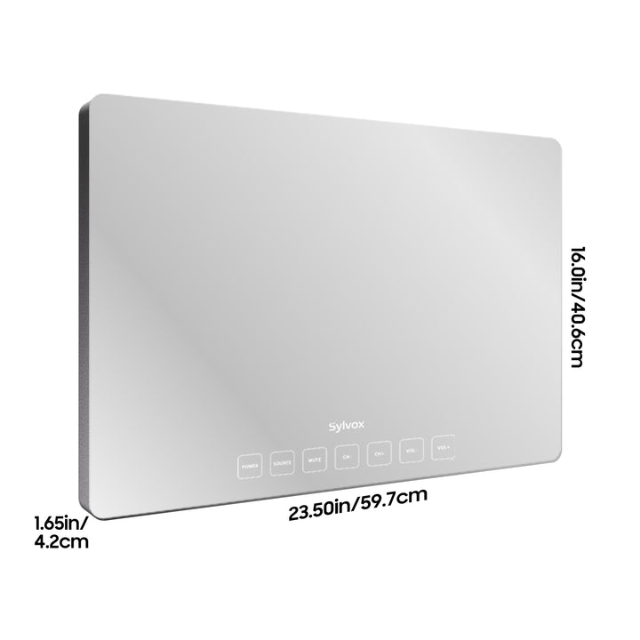 24" Waterproof Bathroom Mirror TV(Wall Mounted)