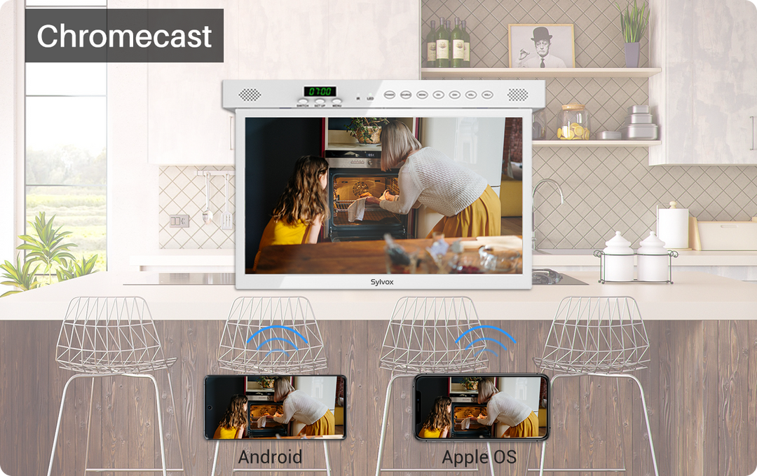 15.6'' under cabinet TV