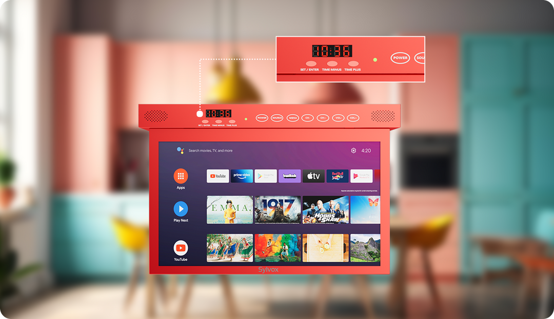15.6'' under cabinet TV