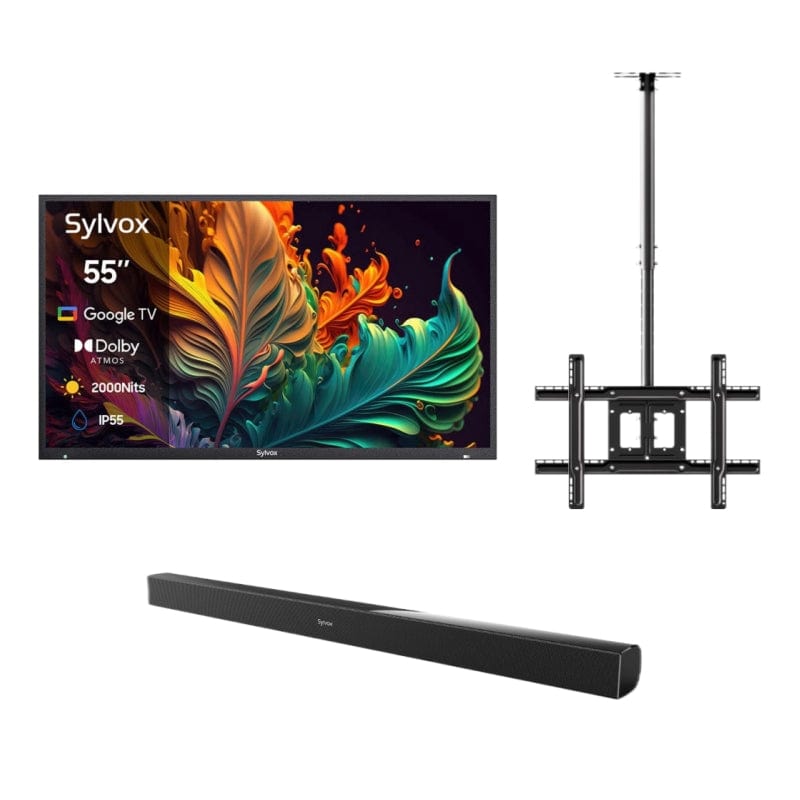 55" 2000Nit Premium QLED Google Outdoor TV (Full Sun) - 2024 Pool Pro QLED 2.0 Series
