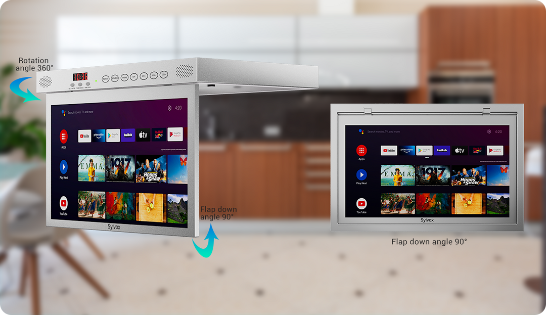15.6'' under cabinet TV