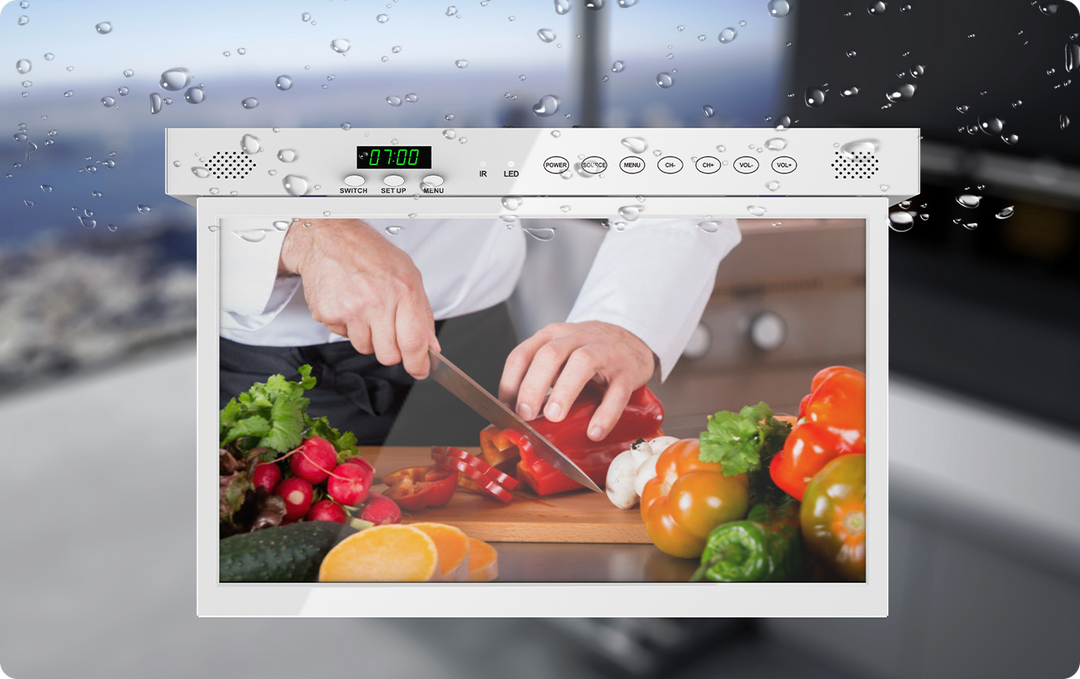 15.6'' under cabinet TV