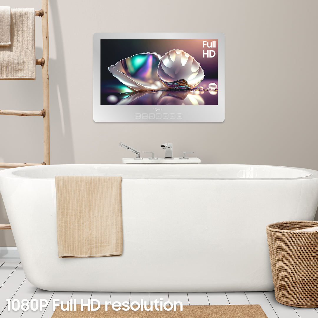 24" Waterproof Bathroom Mirror TV(Wall Mounted)
