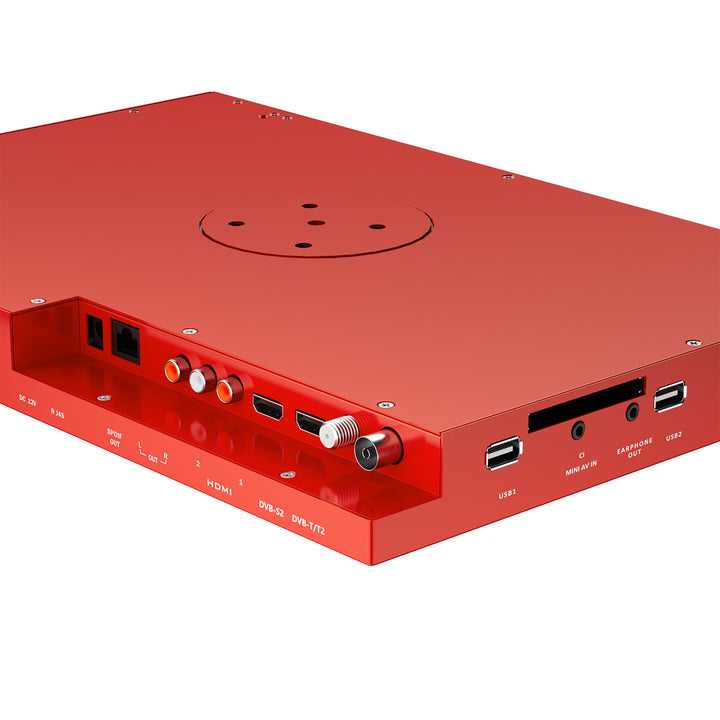 Sylvox 15.6“ Smart Under Cabinet TV for Kitchen(Red)
