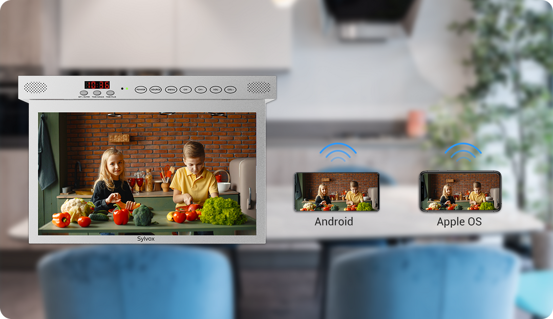 15.6'' under cabinet TV