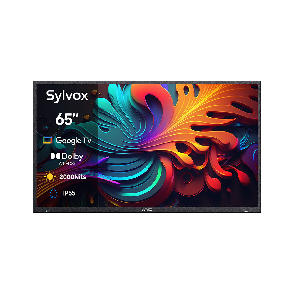 65" 2000Nit Premium QLED Google Outdoor TV (Full Sun) - 2024 Pool Pro QLED 2.0 Series