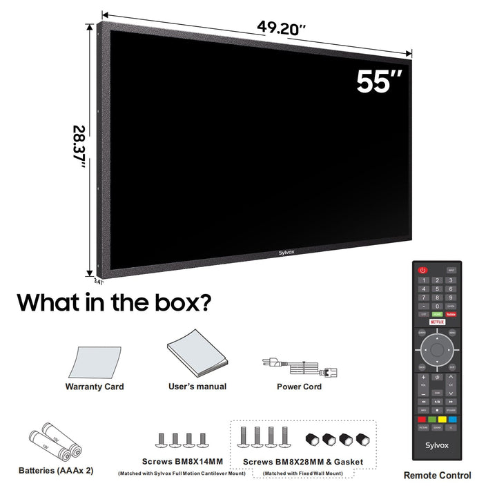 55" Outdoor Digital Signage & TV in One - 2025 Model