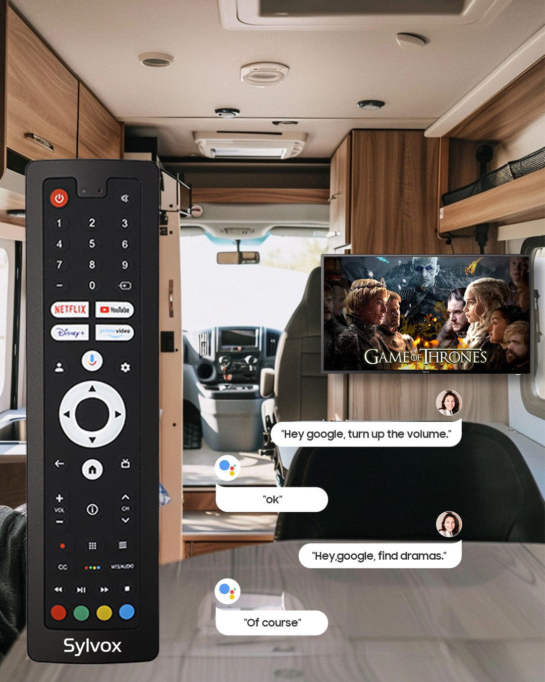 40" Smart 12V RV TV(2024 Google TV) -No DVD Combo(Vehicle Series)