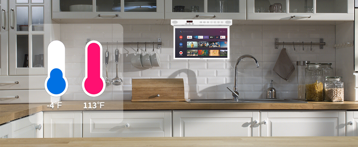 15.6'' under cabinet TV