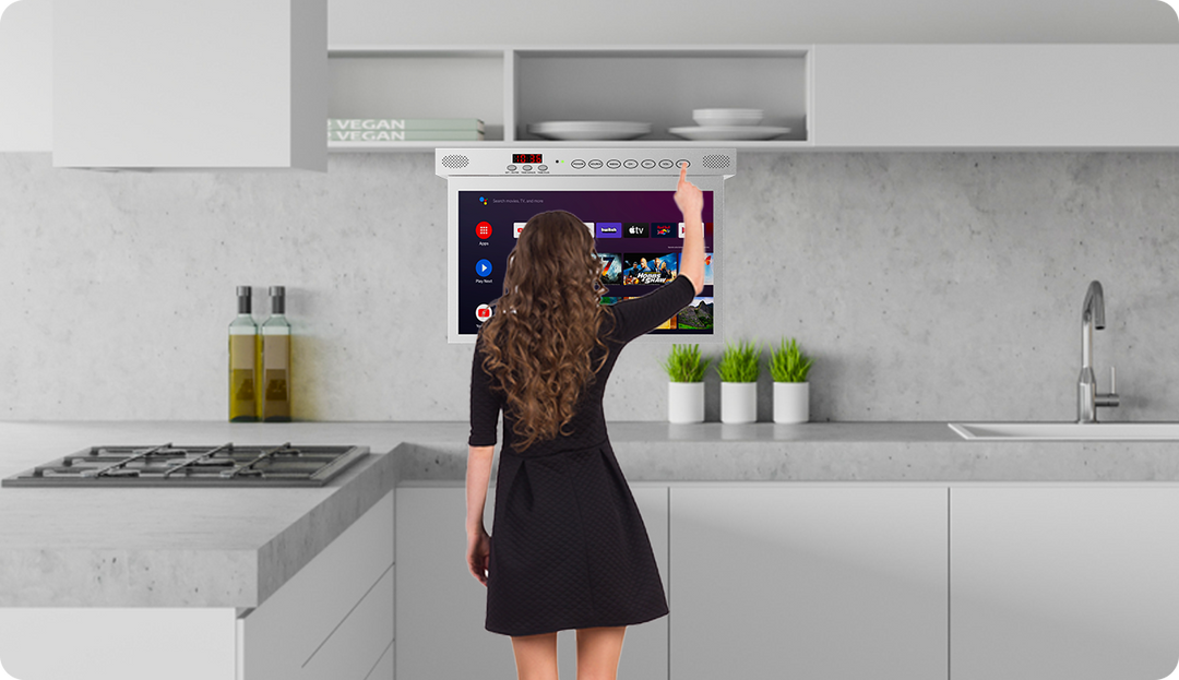 15.6'' under cabinet TV