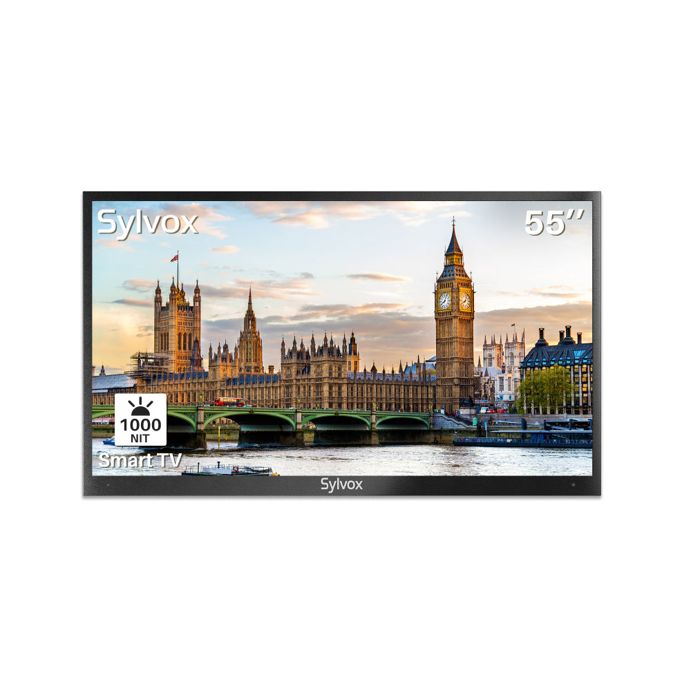 Sylvox Best Outdoor TV UK, 12V RV TV, Kitchen TV, Mirror Bathroom TV