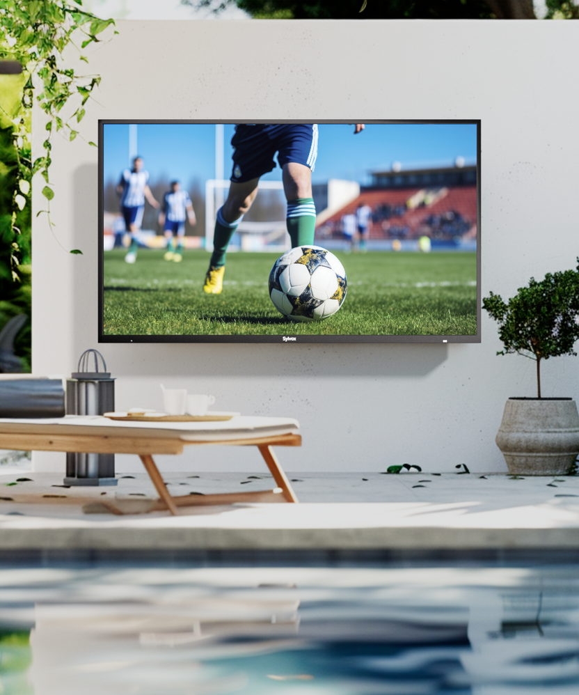 Sylvox Best Outdoor TV UK, 12V RV TV, Kitchen TV, Mirror Bathroom TV