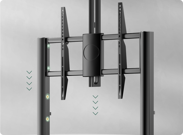 Sylvox Outdoor TV Y-Type Rolling Cart for 43" to 55" TVs