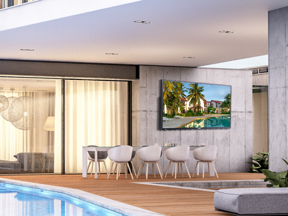 Sylvox Under Kitchen TV Flip Down 15.6Inch Screen for Modern