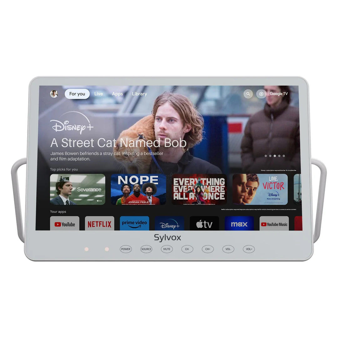 15.6" Smart Waterproof Battery Powered TV Home & On Go Portable TV