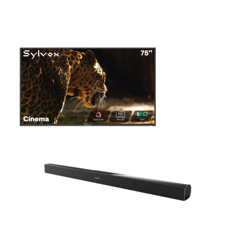 Sylvox Cinema 75" Helio QLED Outdoor TV – 2000 Nits, Cinematic Motion with 120Hz (2025 Model)