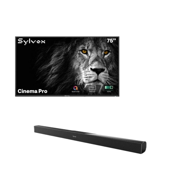 Sylvox Cinema Pro 75" Helio QLED Outdoor TV – 3500Nits, Cinematic Motion with 120Hz (2025 Model)