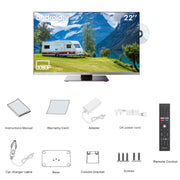 22'' Smart 12 Volt TV DVD Combo(2023 Limo Series)