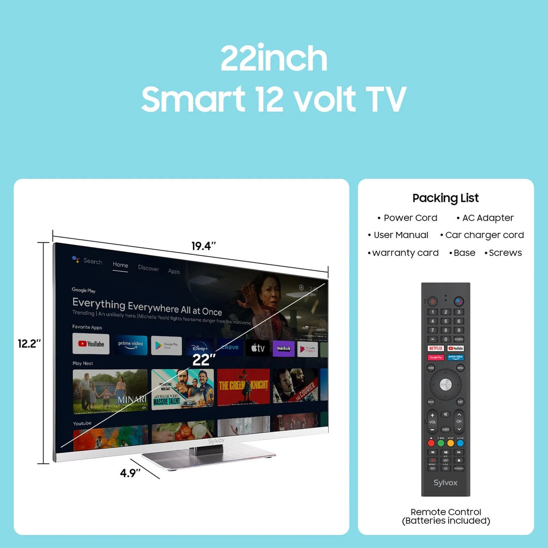 22" 12V DVD Combo Ideal for Home and Marine(Marine series)