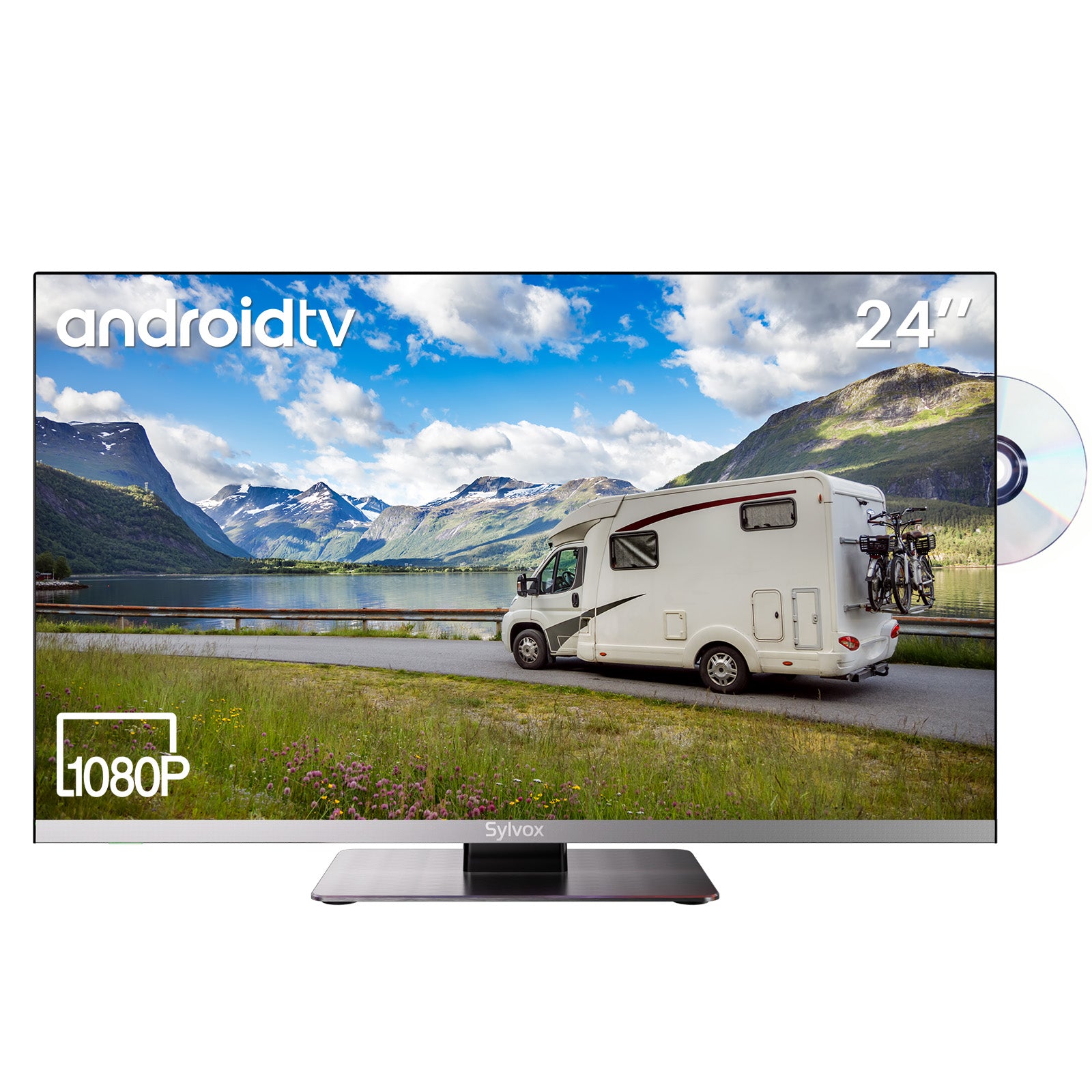 SYLVOX 24'' Smart 12 Volt TV DVD Combo 2023 Limo Series in the UK