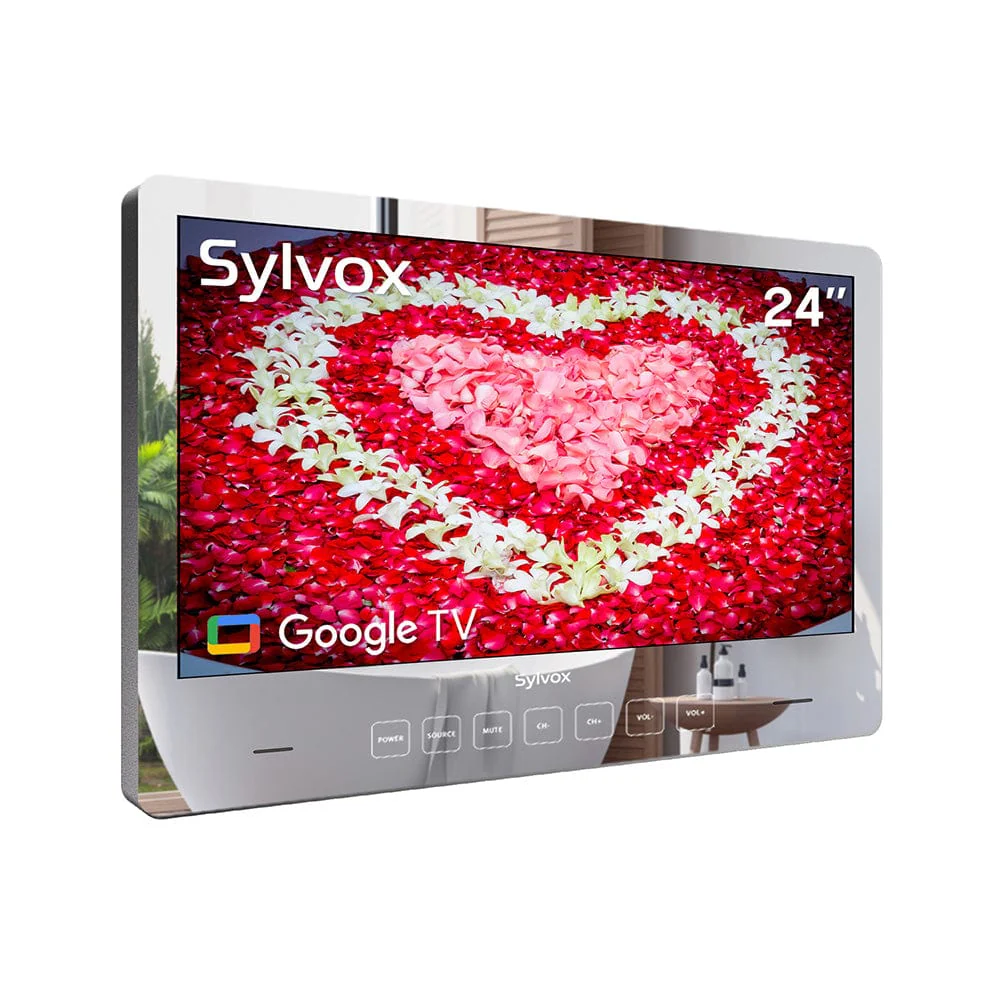 24" Waterproof TV Bathroom Mirror TV On Wall Model