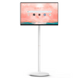 27" Portable Battery-Powered Smart TV on Wheels with Touchscreen (Rolling TV Series)