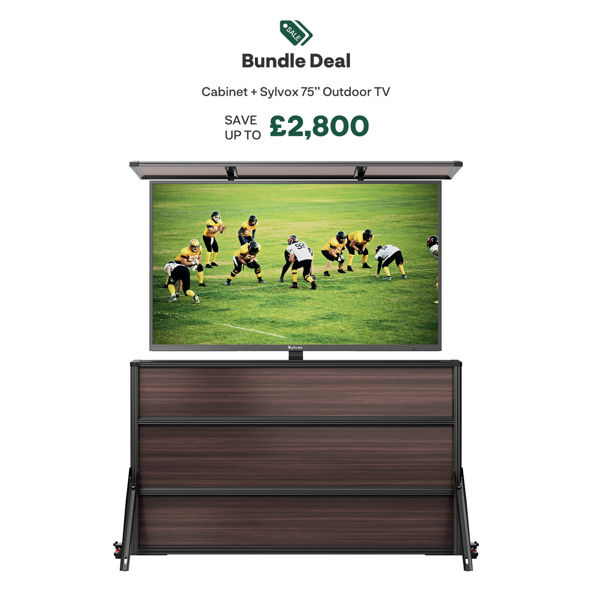 75'' Weatherproof Outdoor TV Lift Cabinet