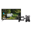40 Smart 12V RV TV(2024 Google TV) -No DVD Combo-Vehicle +Sylvox Full Motion TV Wall Mount
