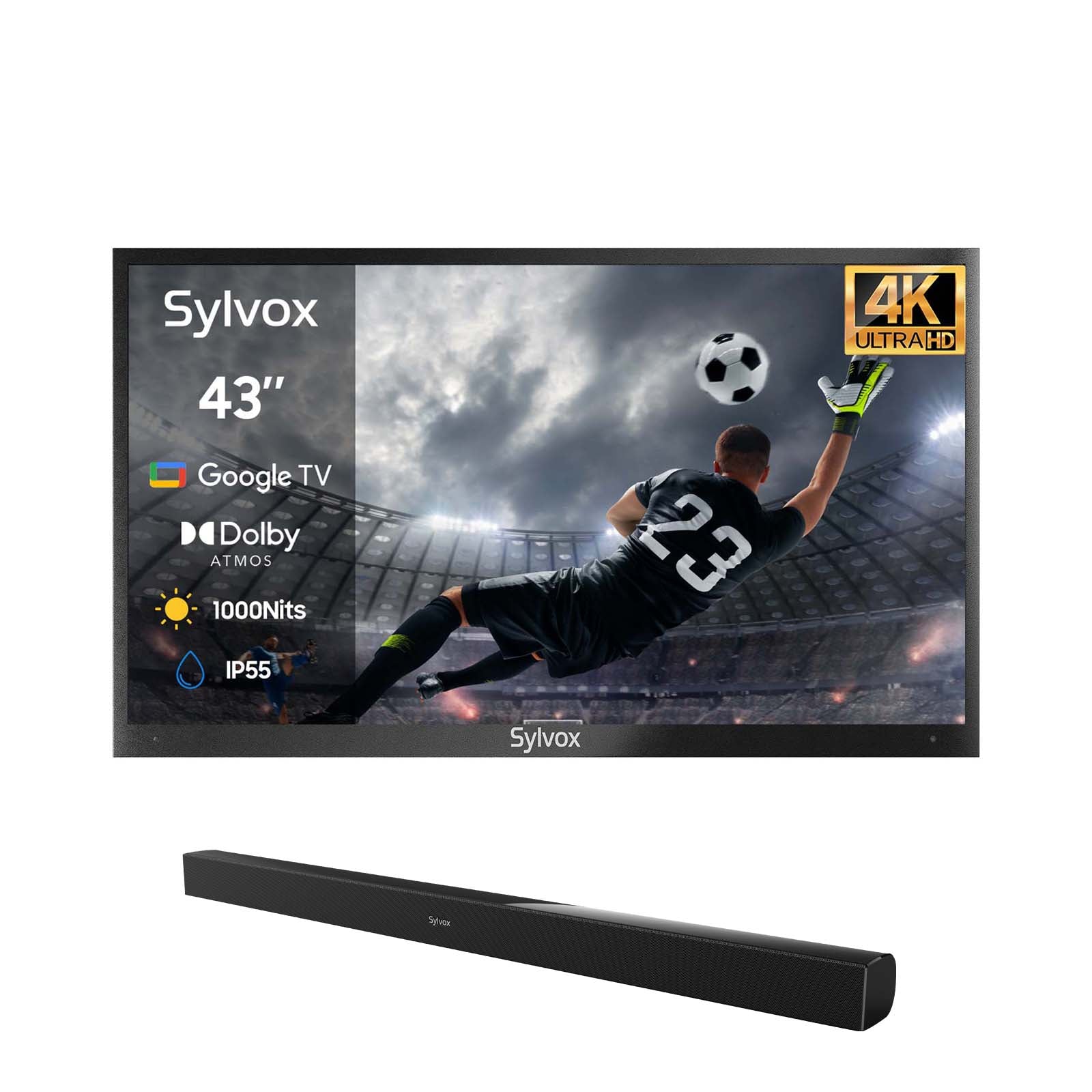 Outdoor TV UK with Google TV and 1000 Nits—2024 Deck Pro 2.0 Series