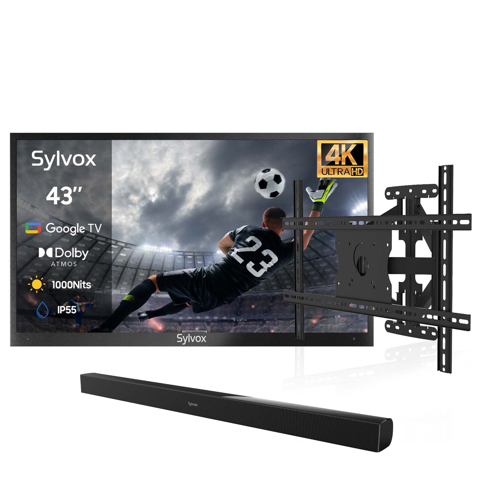 Outdoor TV UK with Google TV and 1000 Nits—2024 Deck Pro 2.0 Series