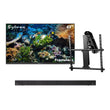 43" Frameless Partial Sun Outdoor TV with Motorized Ceiling Mount & S2 Outdoor Soundbar