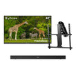 43" Frameless Pro Full Sun Outdoor TV with Motorized Ceiling Mount & S2 Outdoor Soundbar