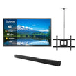 43" Pool Pro 2.0 Full Sun Outdoor TV with Ceiling Mount & S2 Outdoor Soundbar