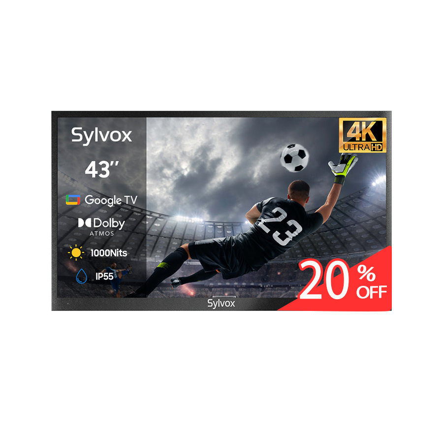 43" 1000Nit Google  Outdoor TV (Partial Sun) - 2024 Deck Pro 2.0 Series