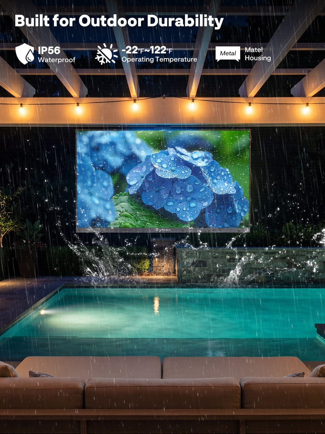 43" Anti-Glare Outdoor TV (Google TV) - 2026 Frameless Series