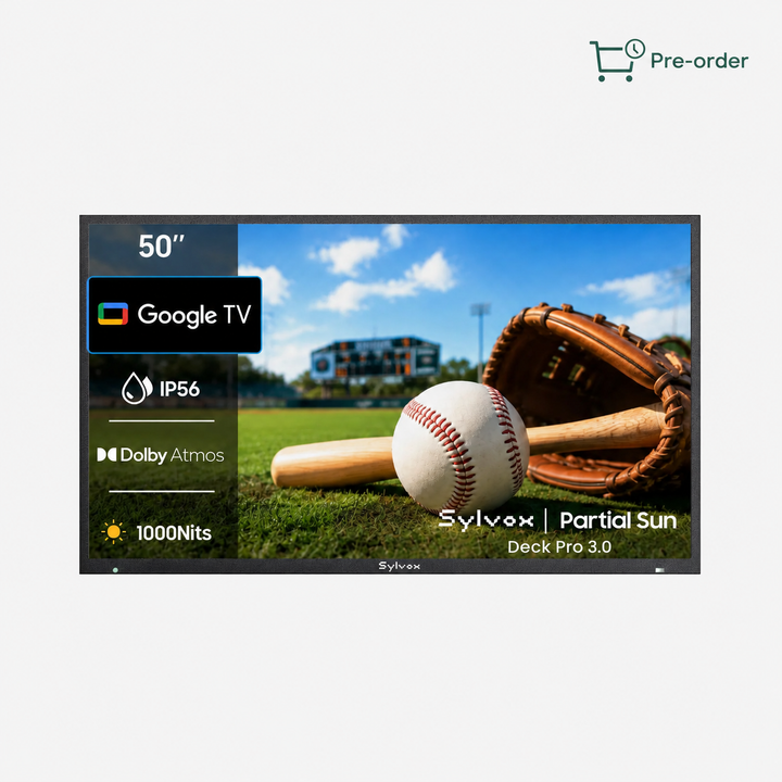 50" 1000Nit Google Outdoor TV (Partial Sun) - 2026 Deck Pro 3.0