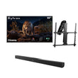 55" Cinema Helio QLED Full Sun Outdoor TV with Motorized Ceiling Mount & S2 Outdoor Soundbar
