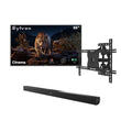 55" Cinema Helio QLED Full Sun Outdoor TV with Wall Mount & S2 Outdoor Soundbar
