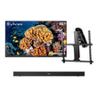 55" Frameless Partial Sun Outdoor TV with Motorized Ceiling Mount & S2 Outdoor Soundbar