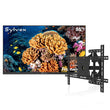 55" Frameless Partial Sun Outdoor TV with Outdoor TV Wall Mount