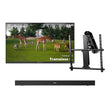 55" Frameless Pro Full Sun Outdoor TV with Motorized Ceiling Mount & S2 Outdoor Soundbar