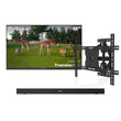 55" Frameless Pro Full Sun Outdoor TV with Wall Mount & S2 Outdoor Soundbar