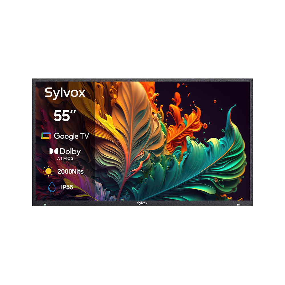 55" 2000Nit Premium QLED Google Outdoor TV 2026 Pool Pro QLED 2.0