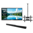 55" Pool Pro 2.0 Full Sun Outdoor TV with Ceiling Mount & S2 Outdoor Soundbar